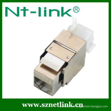 2014 Netlink Best-sell Doble Cat.6 STP RJ45 Keystone Jack Con Cable Tie